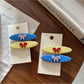 Beau - Cute Colorful Oval Hair Clips Set