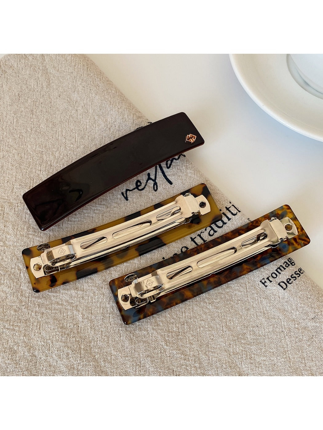 Beau - Vintage Square Large Hair Clip