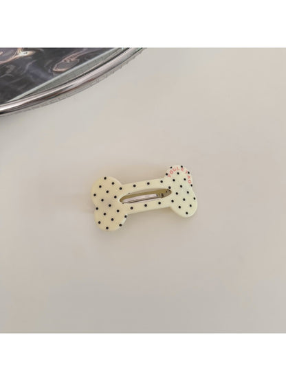 Beau - Acetate Fiber and Alloy Bone Shape French Barrette