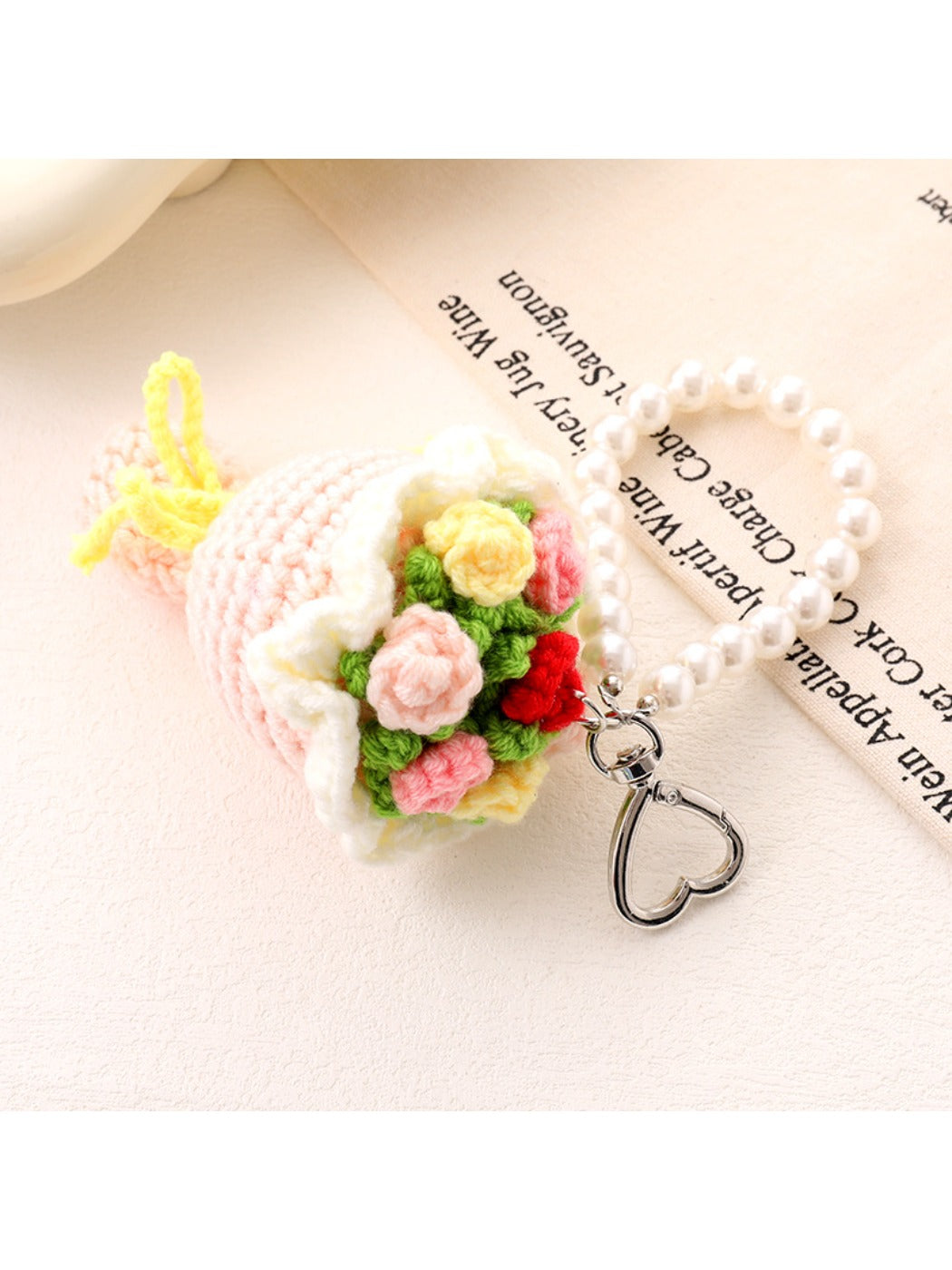 Keypus - Rose handbag pendant