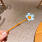Beau - Plastic Alloy Flower Design Hair Clip