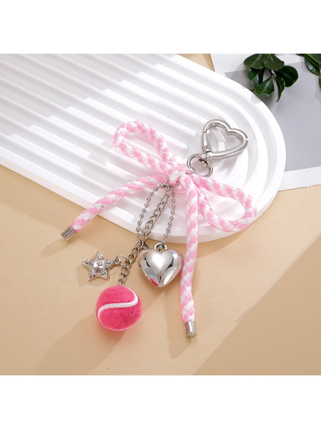 Keypus - Elegant Bow-Shaped Charm Keychain