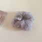 Gifty - Plaid Mesh Satin Scrunchie