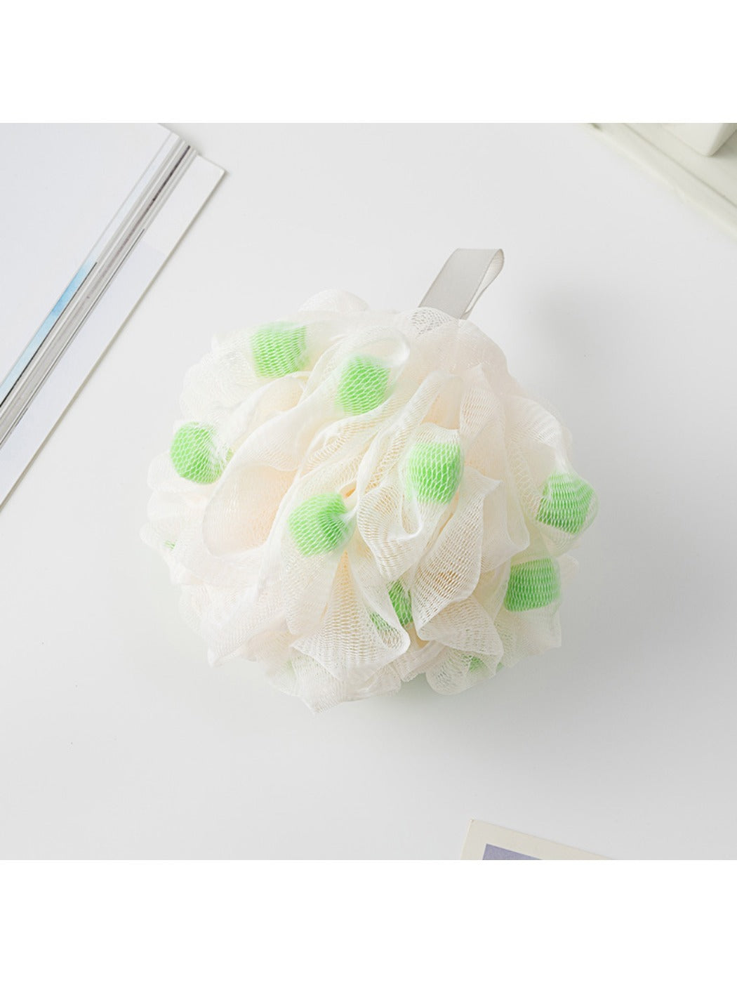 Papo - Cute Solid Colored Bath Pouf