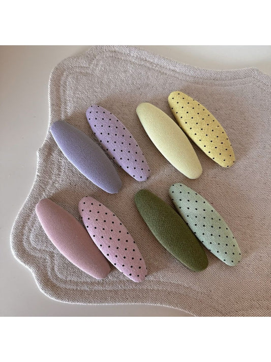 Beau - Oval Polka Dot Hair Clip