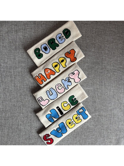 Gifty - Letter Pattern Sports Headband