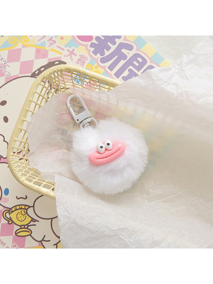 Keypus - Cute Sausage Mouth Pom Pom Keychain