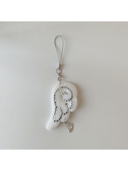 Keypus - Soft Fabric Angel Wing Purse Charm Keychain