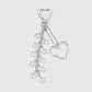 Keypus - Y2K Alloy Bow and Star Dangle Keychain