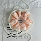 Gifty - Checkered Lace Edge Decorative Scrunchie