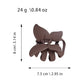 Beau - Butterfly Shape Matte Finish PS Claw Clip