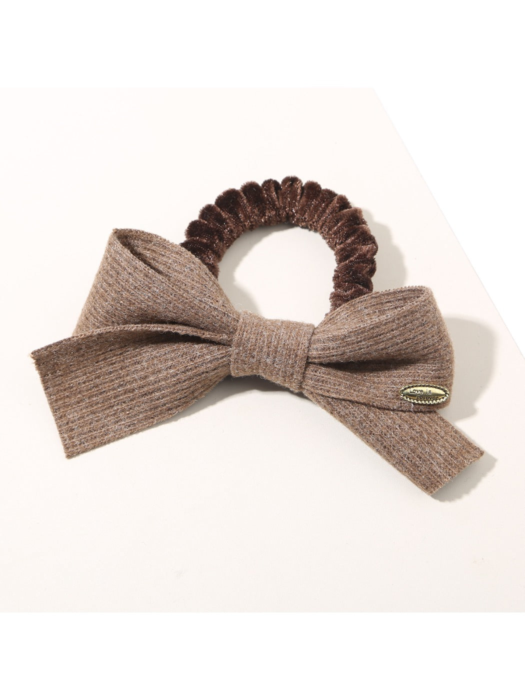 Gifty - Solid Color Simple Bow Hair Tie