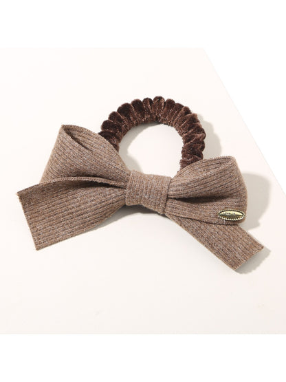 Gifty - Solid Color Simple Bow Hair Tie