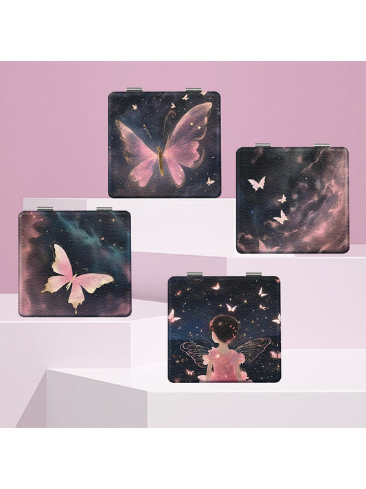 Mirroray - Portable Butterfly Design Compact Mirror