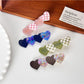Beau - Acetate Heart-shaped Color Blocked Hair Clip