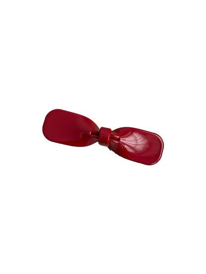 Beau - Glossy Butterfly Bow Acetate Fiber Hair Clip