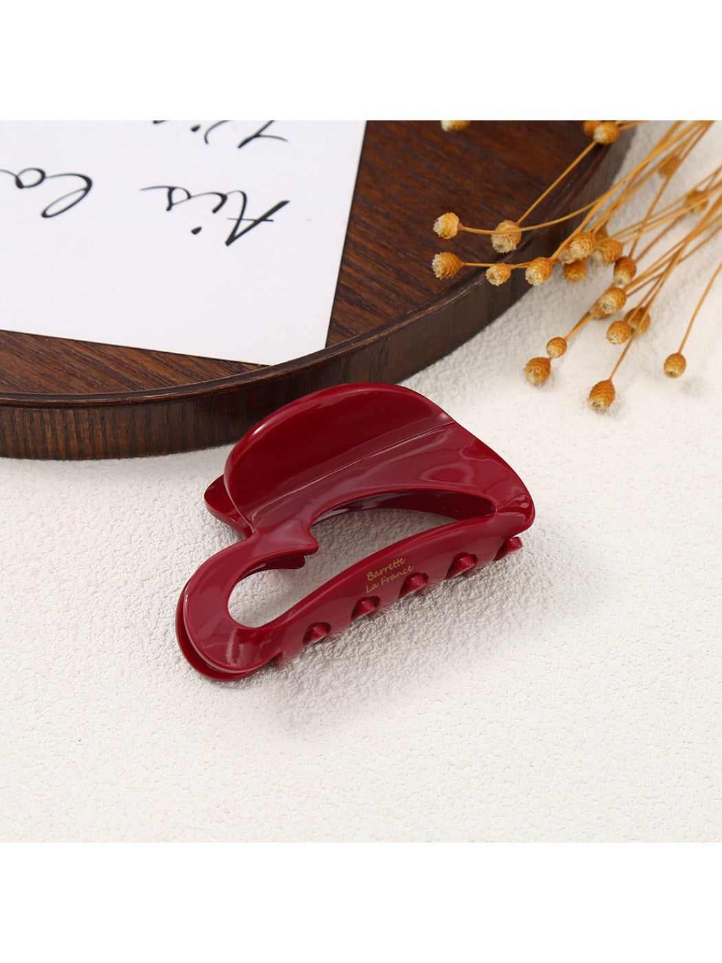 Beau - Valentine'S Heart Openwork Hair Claw Clip