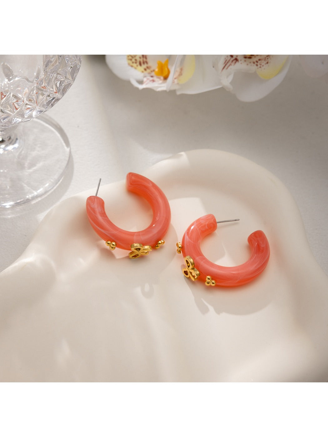 Earedge - Sweetheart Pink Bow Earrings