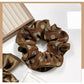 Gifty - Brown Polki Dot Satin Hair Ring