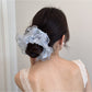 Gifty - Polka Dot Double Layer Mesh Ruffle Scrunchie