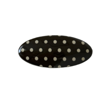 Beau - Polka Dot Oval Side Barrette