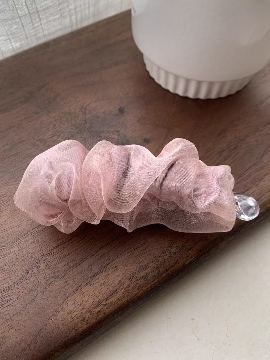 Beau - Sheer Mesh Decorative Geometric Banana Clip