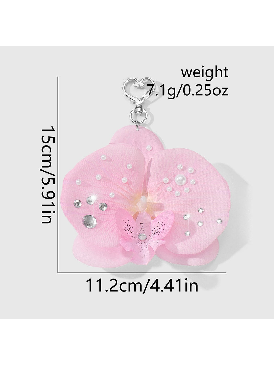 Keypus - Y2K Style Orchid Decorative Bag Charm Keychain
