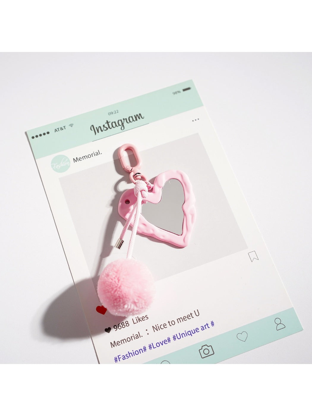 Keypus - Heart Shaped Macaron Keychain
