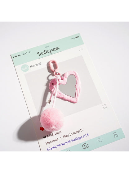 Keypus - Heart Shaped Macaron Keychain