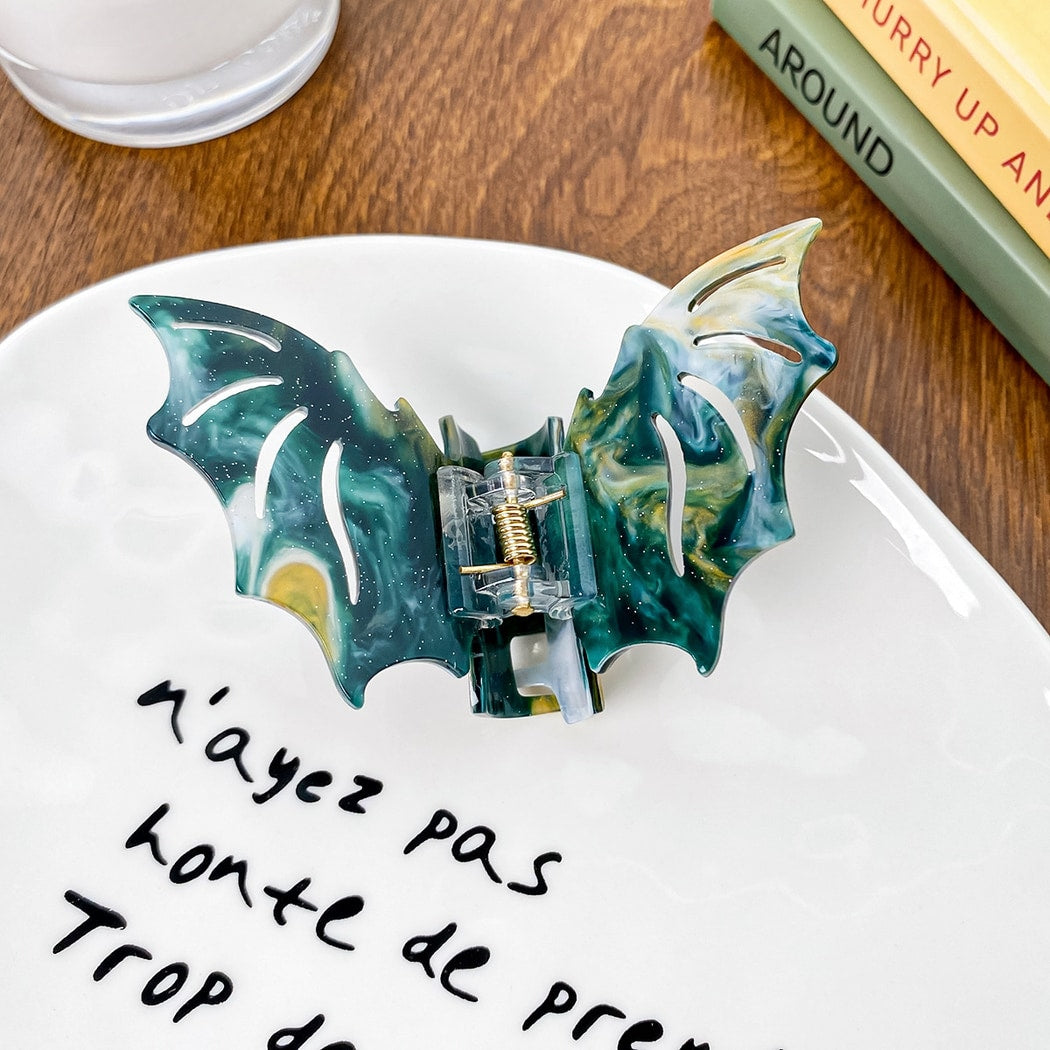 Beau - Halloween Bright Bat Wing Design Claw Clip