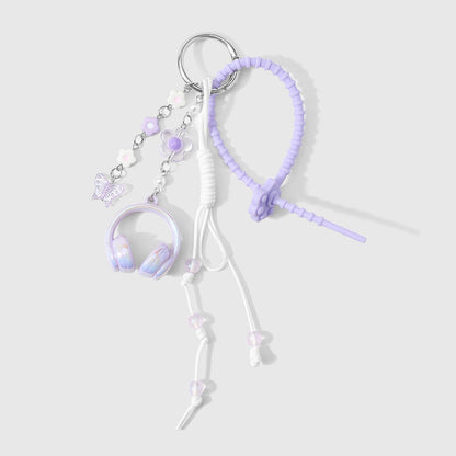 Keypus - Elegant Headphone Charm Keychain