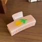 Beau - Floral Rectangular Acetate Claw Clip