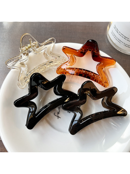 Beau - Simple Small Star Shape Plastic Claw Clip
