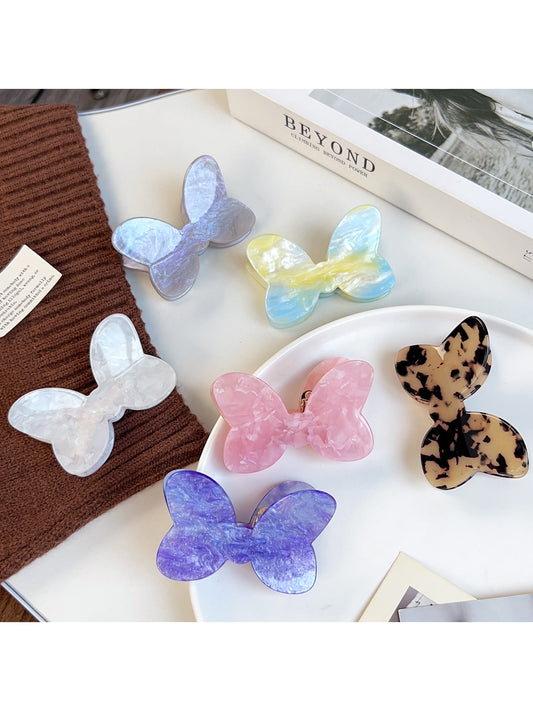 Beau - Acrylic Bow Shaped Decorative Hair Claw Clip