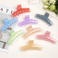 Beau - Jelly Finish Wide Shape Women's Claw Hair Clip