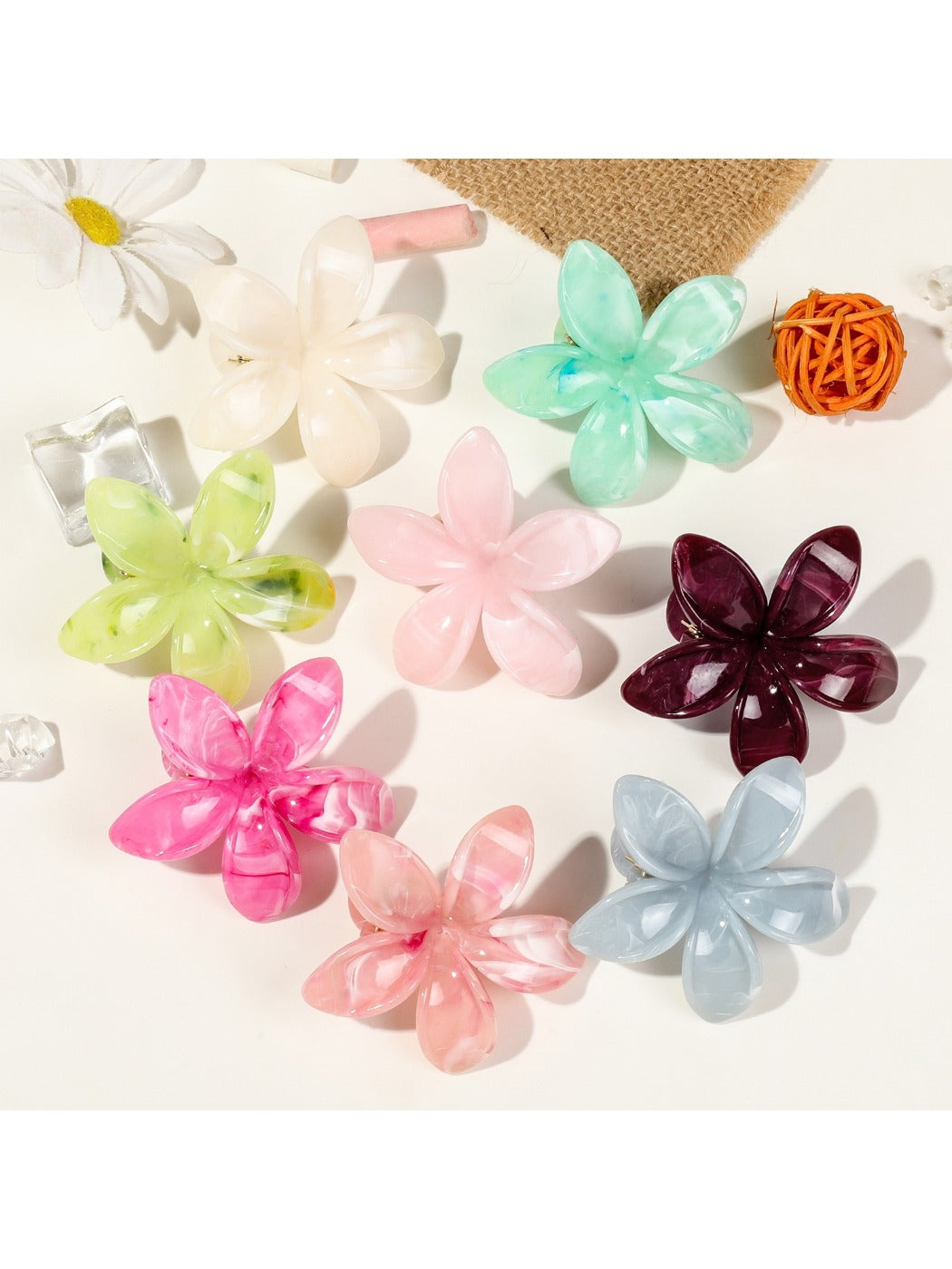 Beau - Frangipani Hair Clip Flower Hair Claw
