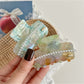Beau - Textured Acetate Fiber Alloy Hair Claw Clip