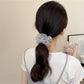 Gifty - Ruffled Mesh Polka Dot High Elastic Scrunchie