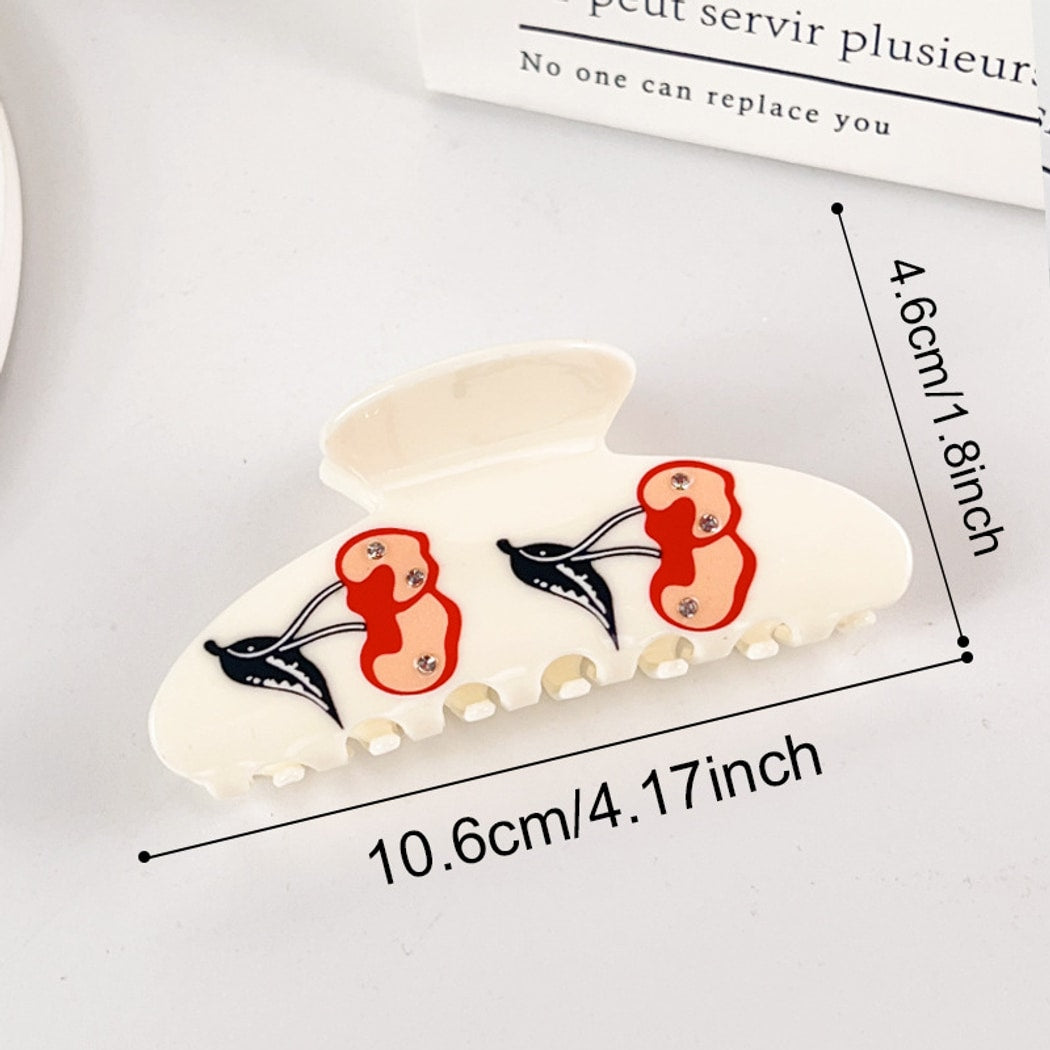 Beau - Decorative Butterfly Printed Claw Clip