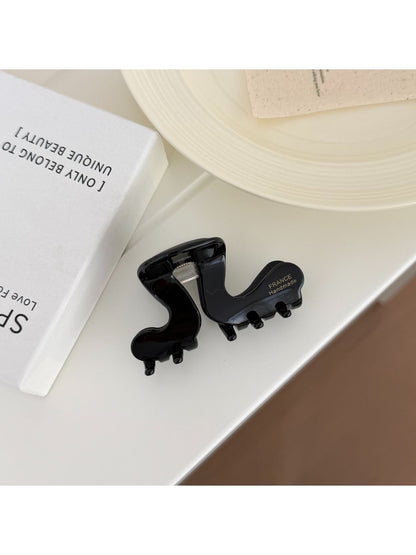 Beau - Geometric Acetate Curved Claw Hair Clip