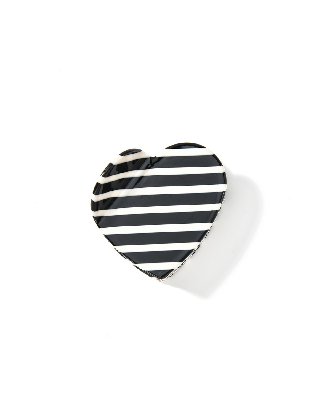 Beau - Polka Dot Heart Acetate Fiber Claw Clip