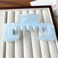 Beau - Geometric Hollow Marble Claw Clip