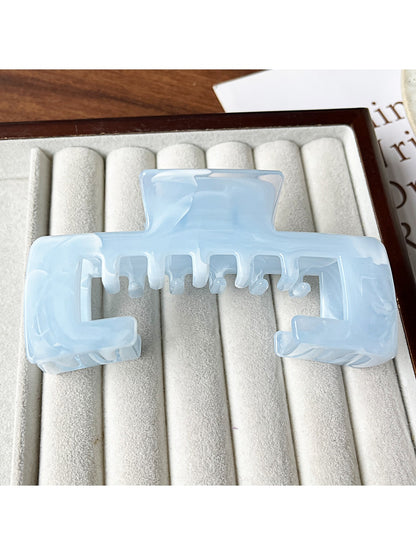 Beau - Geometric Hollow Marble Claw Clip