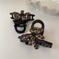 Beau - Vintage Leopard Print Flower Shaped Claw Clip