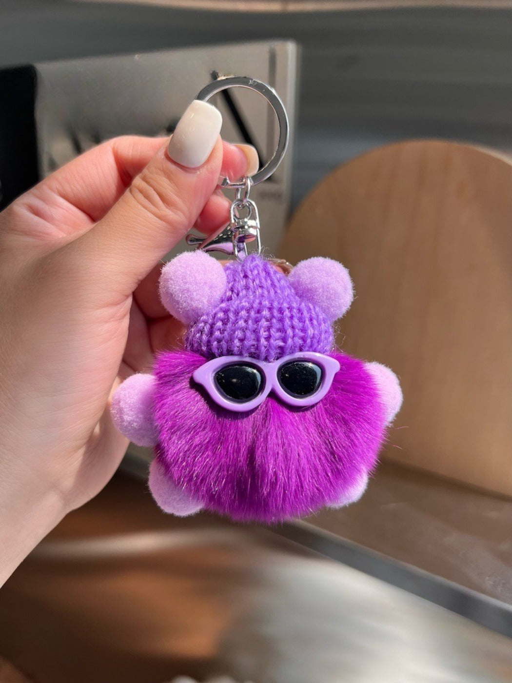 Keypus - Cute Black Coal Ball Elf Keychain