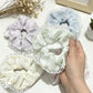 Gifty - Butterfly Pattern Lace Edge Ruffle Scrunchie
