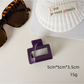 Beau - Marbled Glossy Plastic Hair Claw Clip