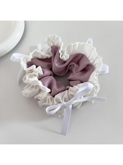 Gifty - Ballet Lace Bow Satin Hair Tie