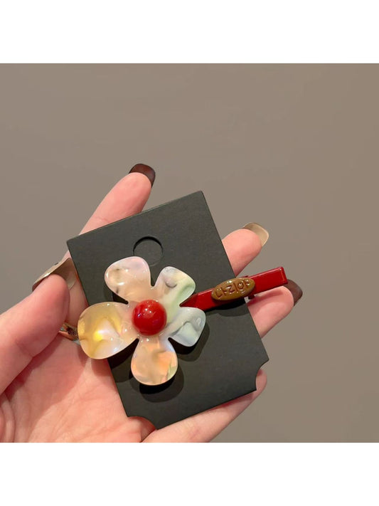 Beau - Glittering Small Floral Hair Clip