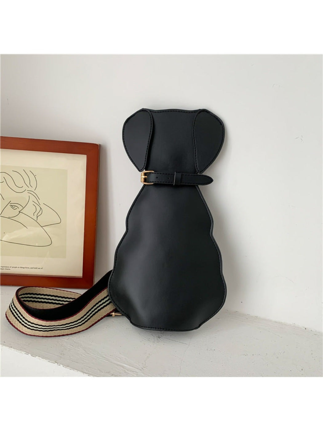 Bacio - Cute Cat/Dog Crossbody Bag with Wide Strap